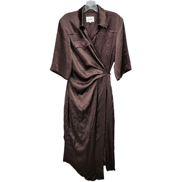 NANUSHKA LAIS WRAP DRESS, SIZE XS - Picture 4 of 10